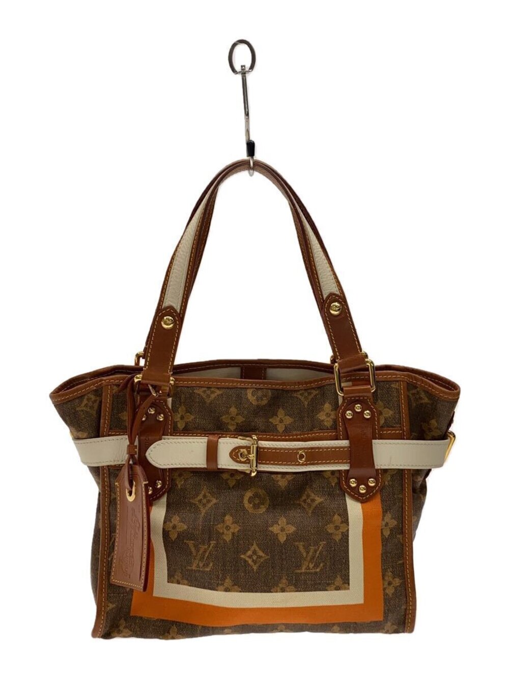 LOUIS VUITTON Sac Rayures Monogram Tiss Brown